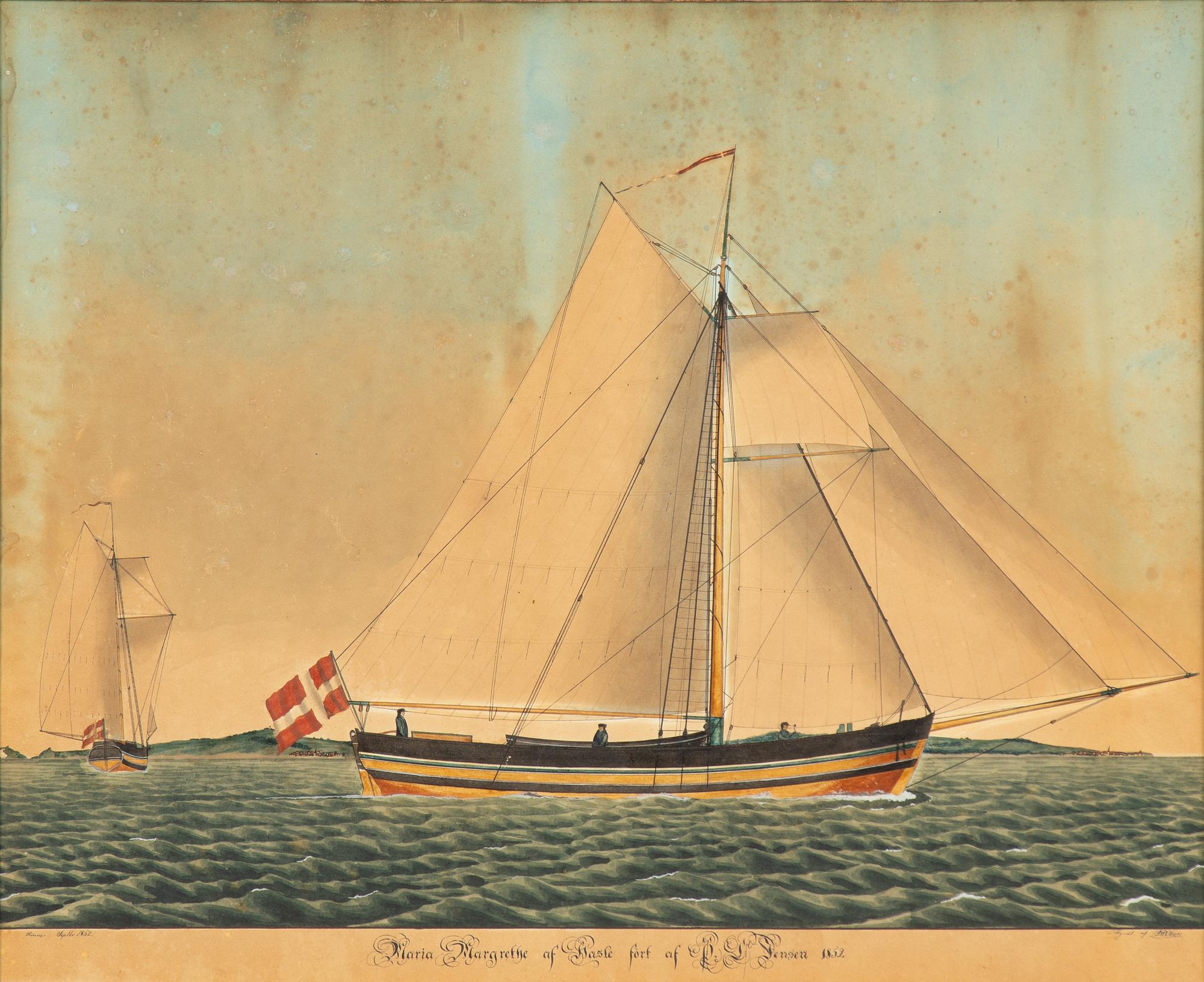Jörgen Peter Olsen, Jakten Maria Margarethe" af Hasle.