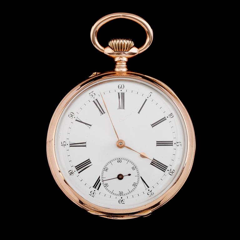 FICKUR, 14K guld, urverket märkt Vacheron & Constantin, 1900-talets första hälft.
