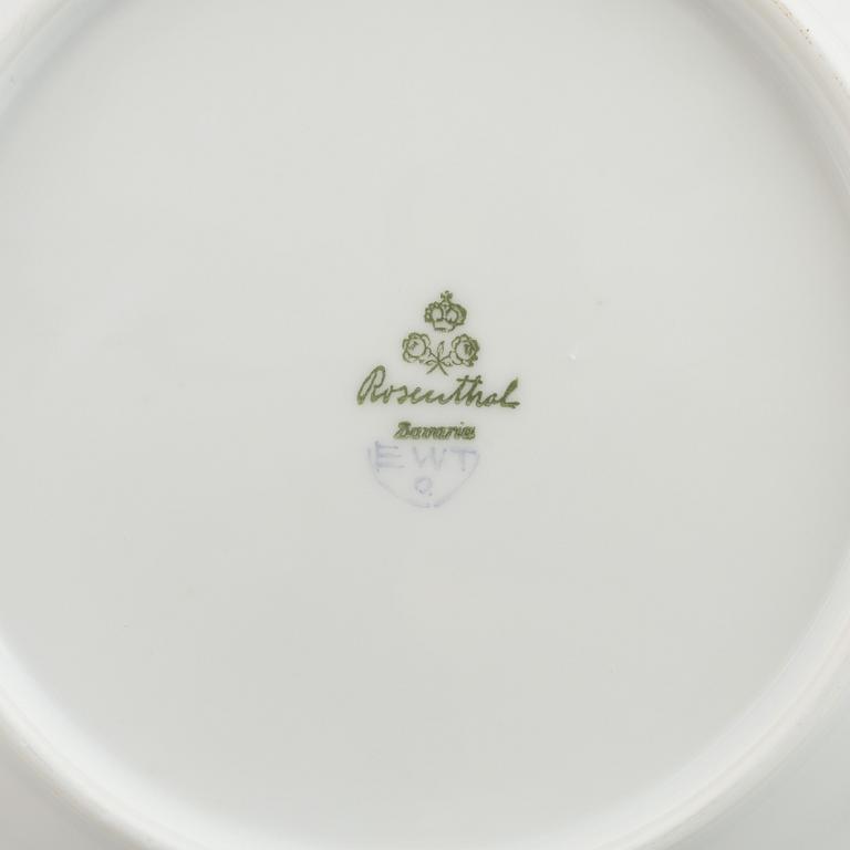 Matservis, 100 delar, Rosenthal, med monogram.