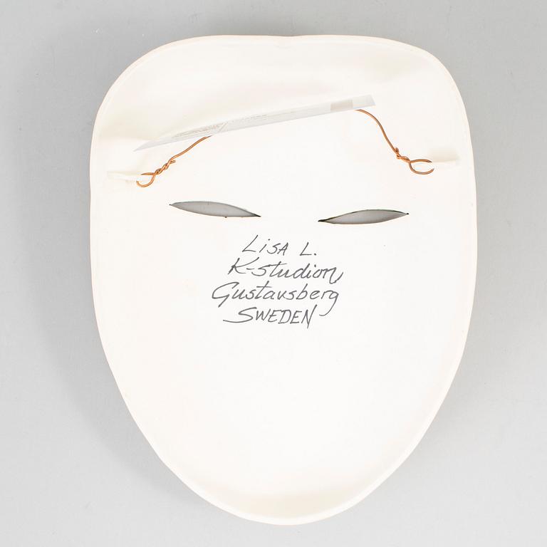 LISA LARSON, a stoneware mask from K-Studion, Gustavsberg.
