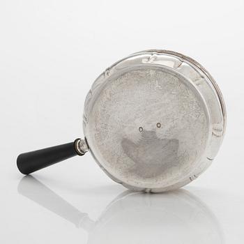 Haarukka ja lusikka, George Jensen, hillolusikka, leimattu Holm, sekä tarjoiluastia, hopeaa, Kööpenhamina n.1930-33.