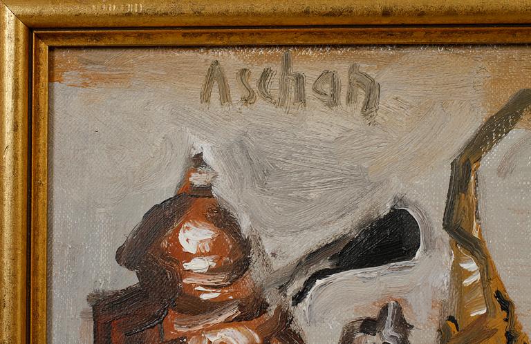 ULF ASCHAN, olja på duk, signerad.