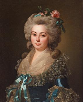 461. Alexander Roslin, Unknown lady in a blue dress.