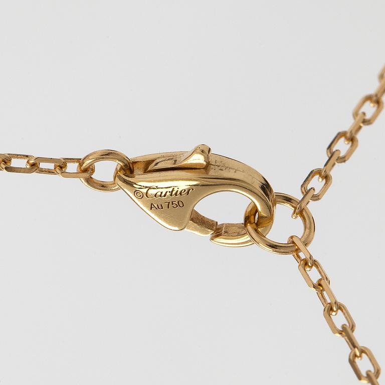 Cartier, an 18K gold 'd'Amour' necklace, with a ca 0.05 ct brilliant-cut diamond.