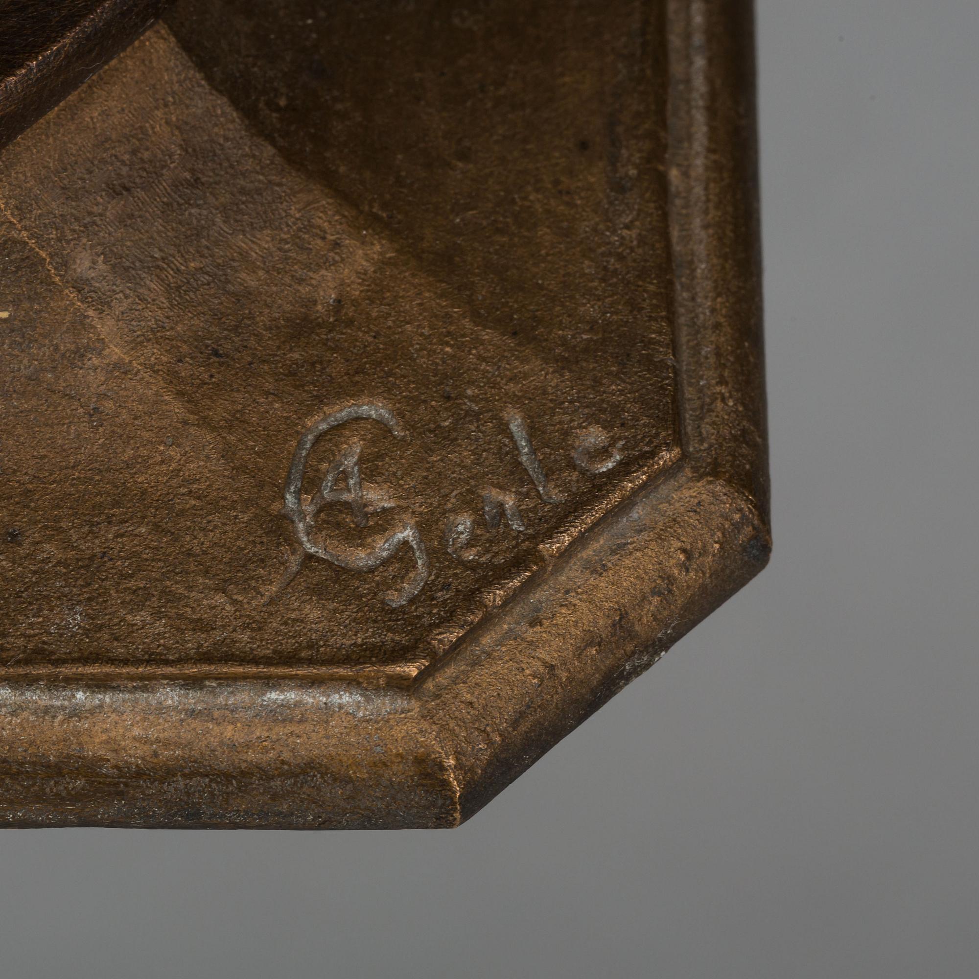 BORDSUPPSATS, Arthur Gerle, signerad.