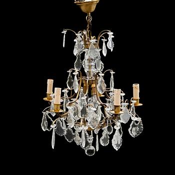 LJUSKRONA, barockstil, 1900-talets första hälft. Höjd ca 55 cm.