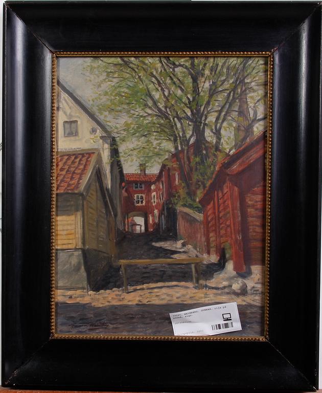 WEINBERG, GUNNAR, olja på pannå, sign.