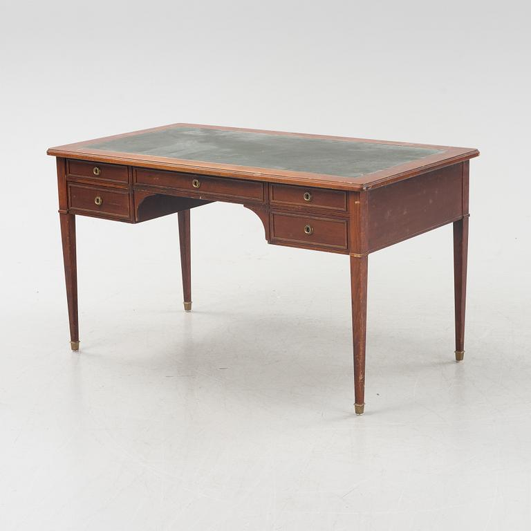 A late Gustavian mahognay writing desk, mid20th century.