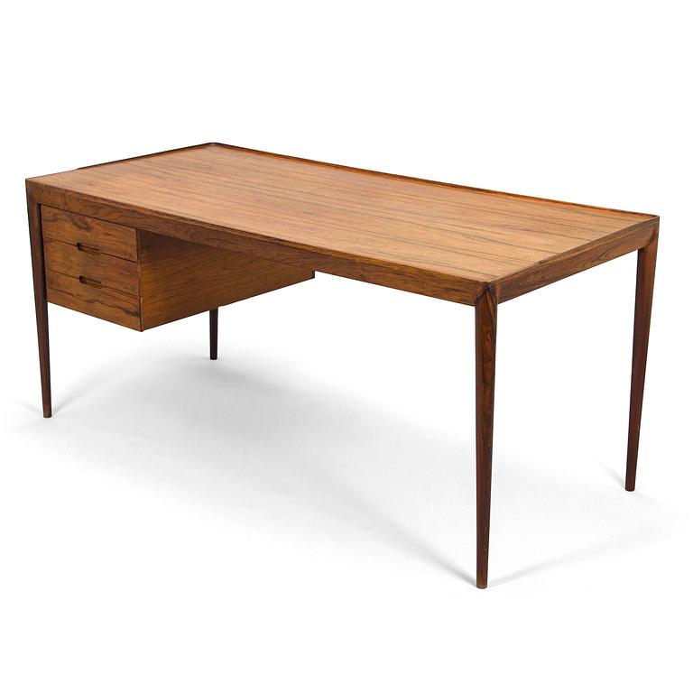 Severin Hansen, skrivbord, modell 66, Haslev Møbelfabrik, Danmark, 1900-talets mitt.