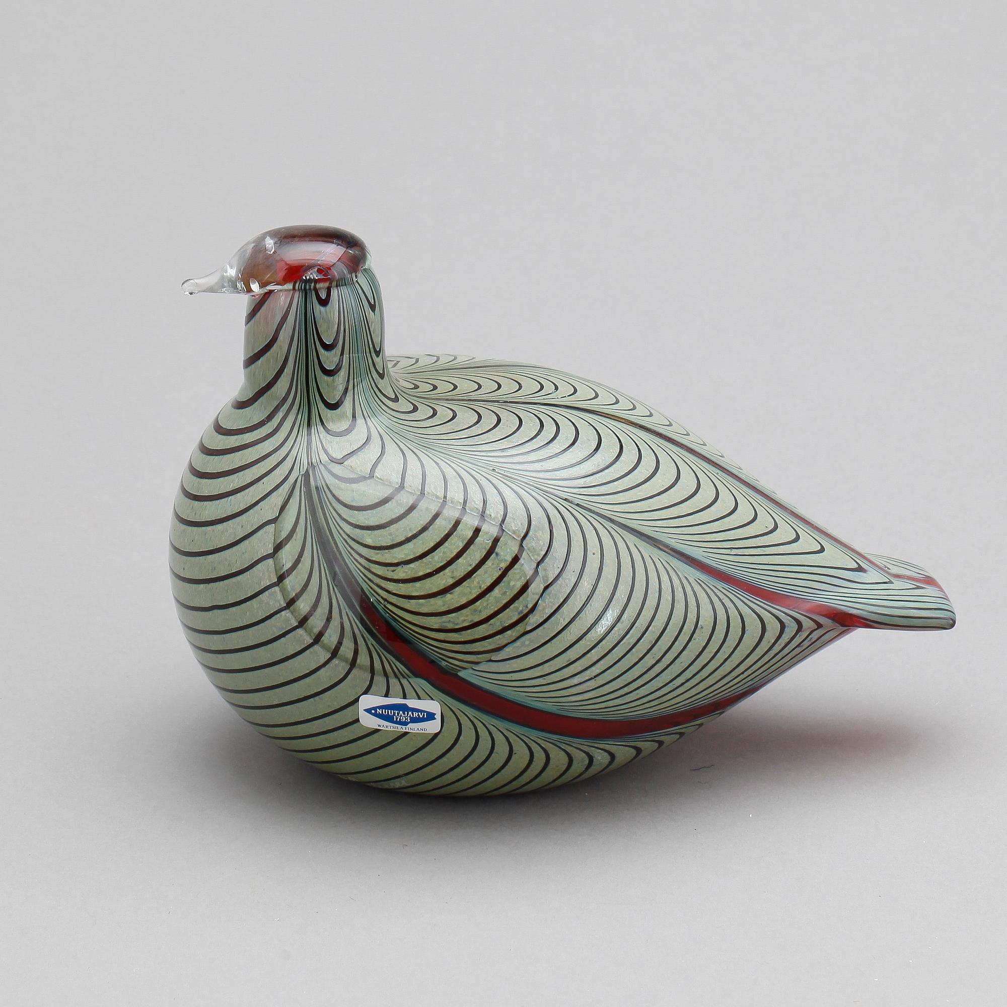 FIGUR, glas, Oiva Toikka, Nuutajärvi, signerad.