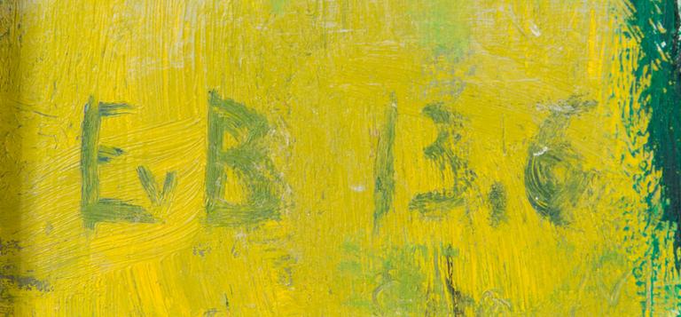 Eero von Boehm, oil on board, signed.