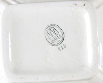 SPECERI- och KRYDDBURKAR, 6+5 st, flintgods, Gefle.