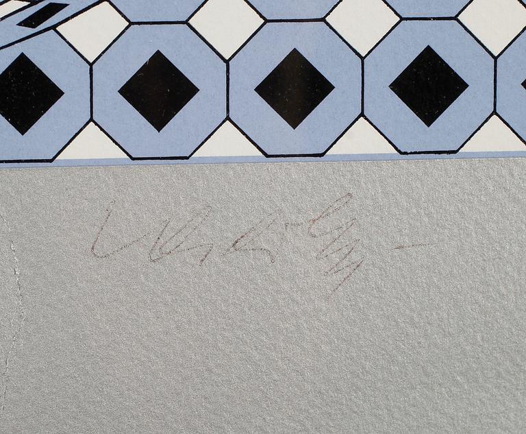 VICTOR VASARELY, färgserigrafi, signerad och numrerad 172/20.
