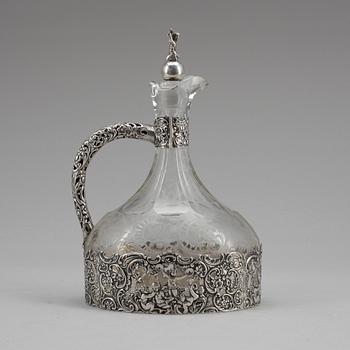 KARAFF, silver och glas, CAK, Göteborg, 1928.