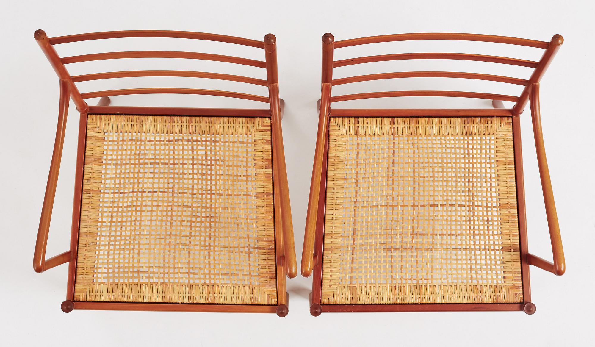 Ole Wanscher, fåtöljer, ett par, "Colonial Chair PJ 149", Poul Jeppesen, Danmark.