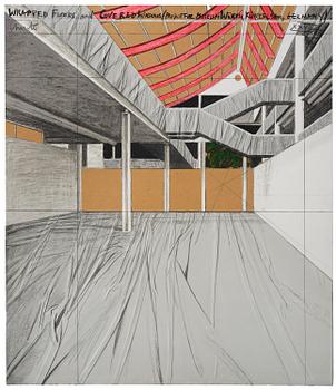 89. Christo & Jeanne-Claude, "Wrapped floors and covered windows (Project for Museum Würth, Künzeisa)".