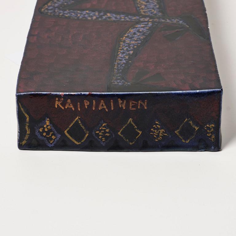 Birger Kaipiainen, väggrelief, stengods, Rörstrand, 1950-tal.