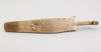 MANGELDON, allmoge, skuret trä, sannolikt 1800-tal.