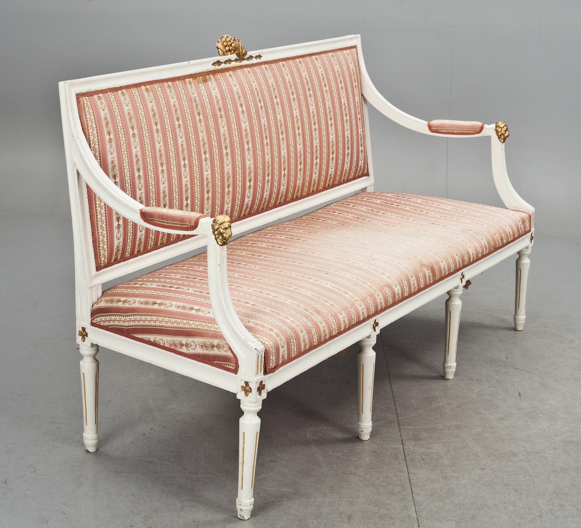 SOFFA, gustaviansk, 1800-talets första hälft.