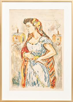 ALBIN AMELIN, färglitografi, signerad och numrerad 161/310.