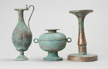 PARTI 3 delar. brons. Kina. 1900-tal.