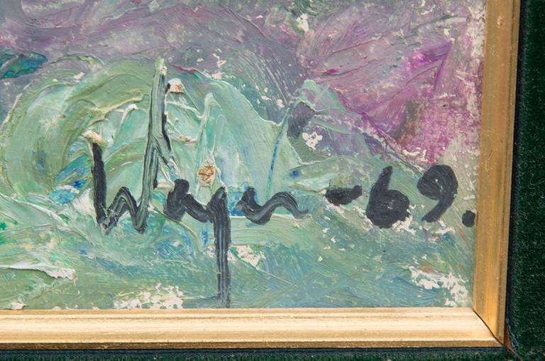 LASSE WAGER, oil on hardboard, signed and dated -69.