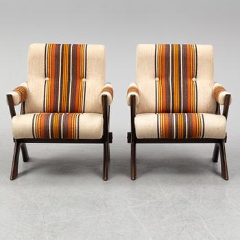 FÅTÖLJER ett par, 1960/70-tal.