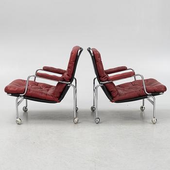 Bruno Mathsson, fåtöljer ett par, "Karin 73", Dux.