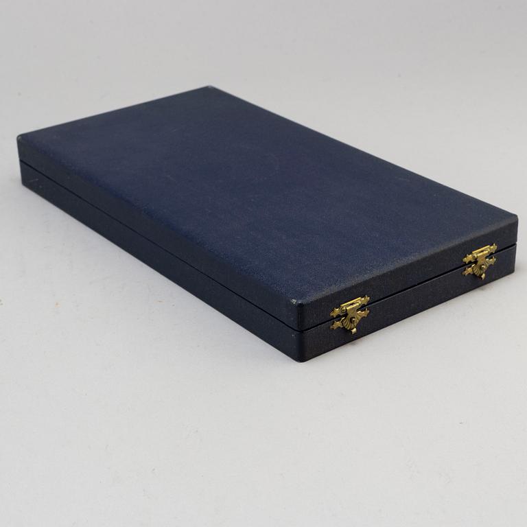 WIWEN NILSSON, a sterling silver note holder, Sweden, Lund, 1955.