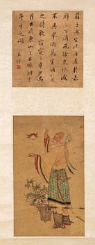 1807. A hanging scroll depicting Shoulao, Qing dynasty, 19th Century.