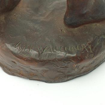 AXEL WALLENBERG, skulptur, brons, signerad och med gjutarstämpel Herman Bergman fud.