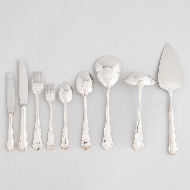 A 73-piece Swedish silver cutlery, model  'Rådhus', including MEMA, Lidköping 1992.