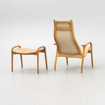 Yngve Ekström, armchair and footstool, "Lamino", Swedese.