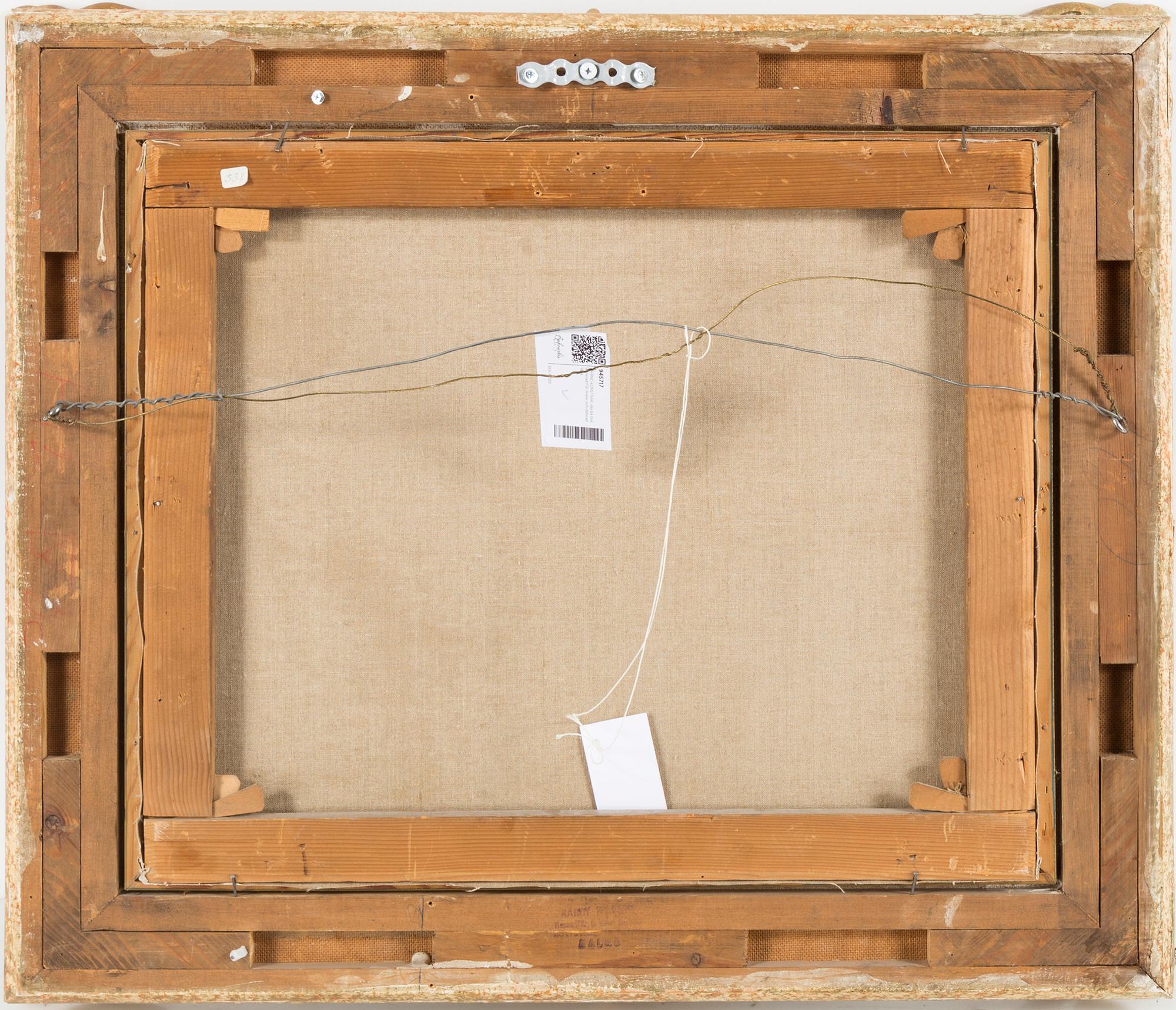 OKÄND KONSTNÄR, olja på duk, signerad P.B. Anker och daterad 1854.