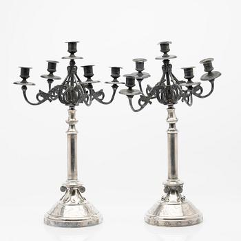 Candelabra, a pair, early 20th century.