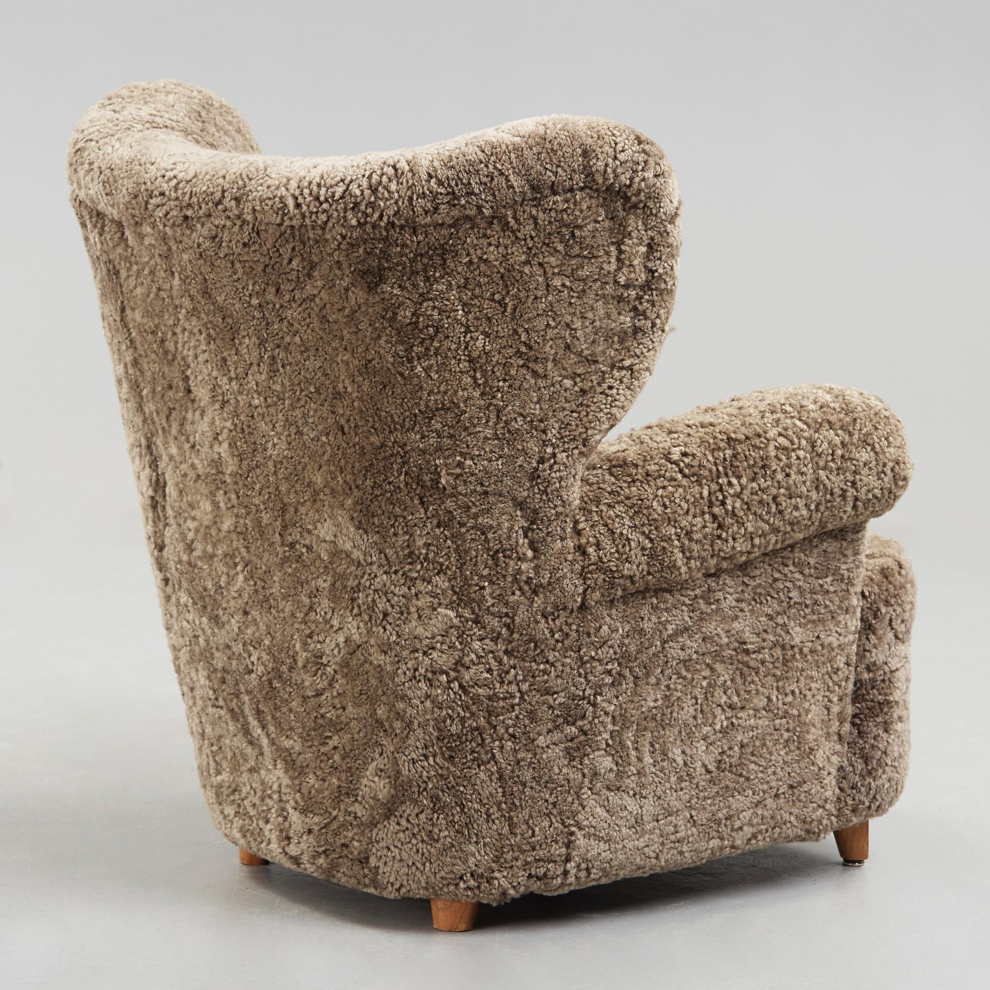 SVENSK FORMGIVARE, fåtölj, 1940-50-tal.