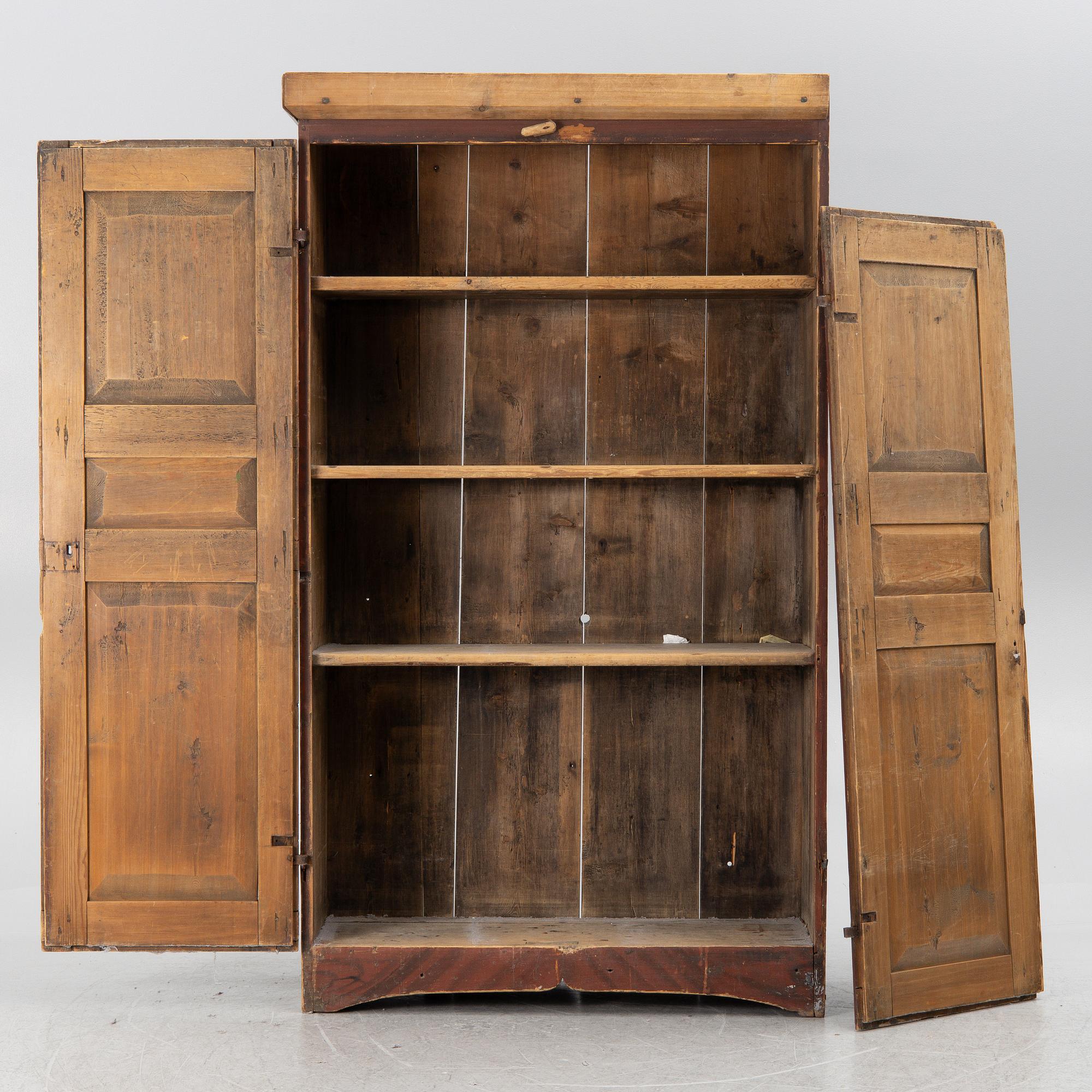 A Swedish wooden cabinet, 19th century.