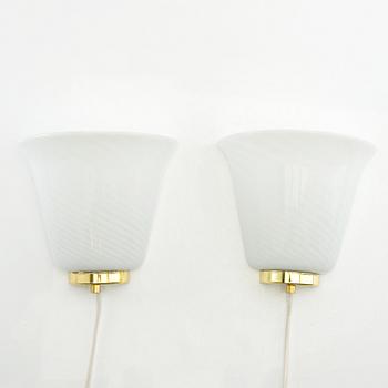 Wall lamps, a pair, probably Murano, second half of the 20th century.