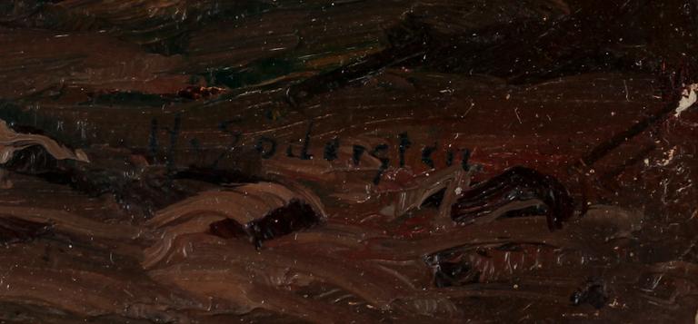 HERMAN SÖDERSTEN, olja på duk, signerad.