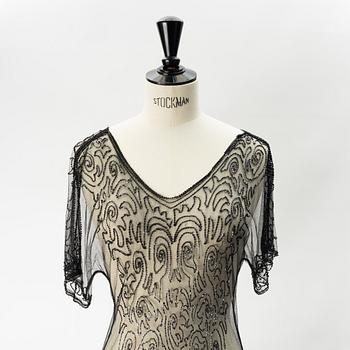 A pearl embroidered 1920's dress.