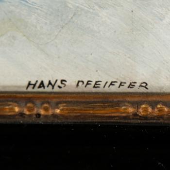 HENRI ERNST (HANS) PFEIFFER, Olja på pannå, signerad.