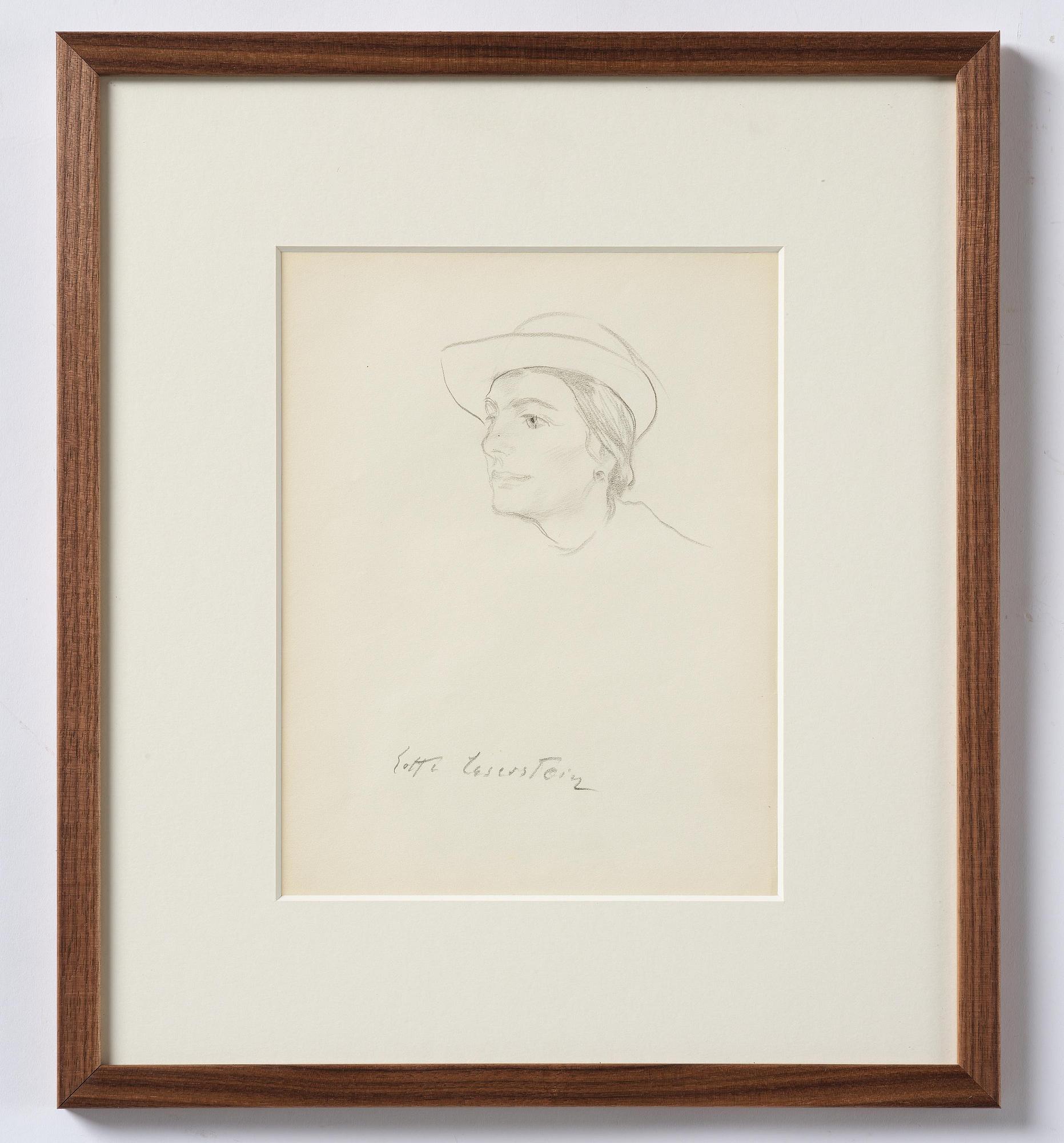 Lotte Laserstein, Woman with a hat.