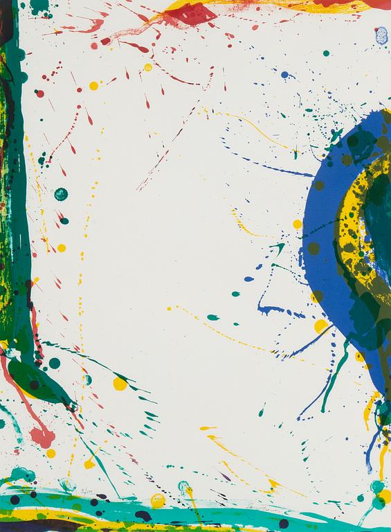 Sam Francis, färglitografi, signerad 9/100.