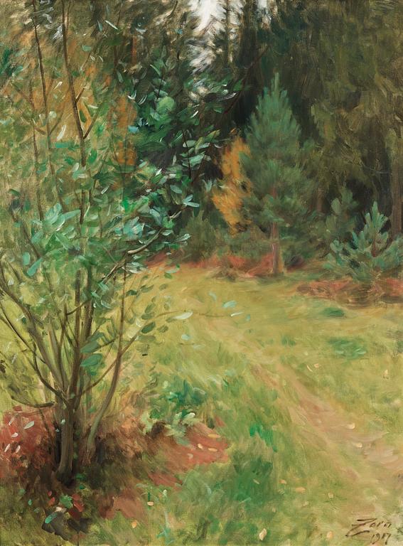 Anders Zorn, "Landskap från Gopsmor" (Landscape from Gopsmor).