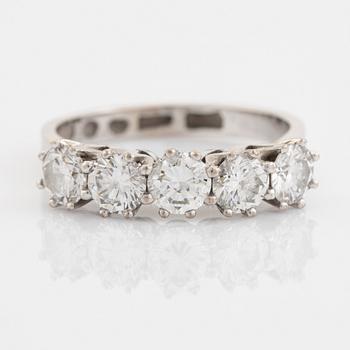 Brilliant cut diamond ring, 1,41 ct.