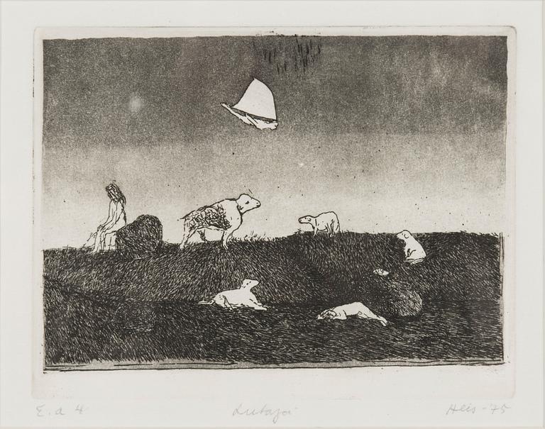 Outi Heiskanen, Etching, 2 pcs.