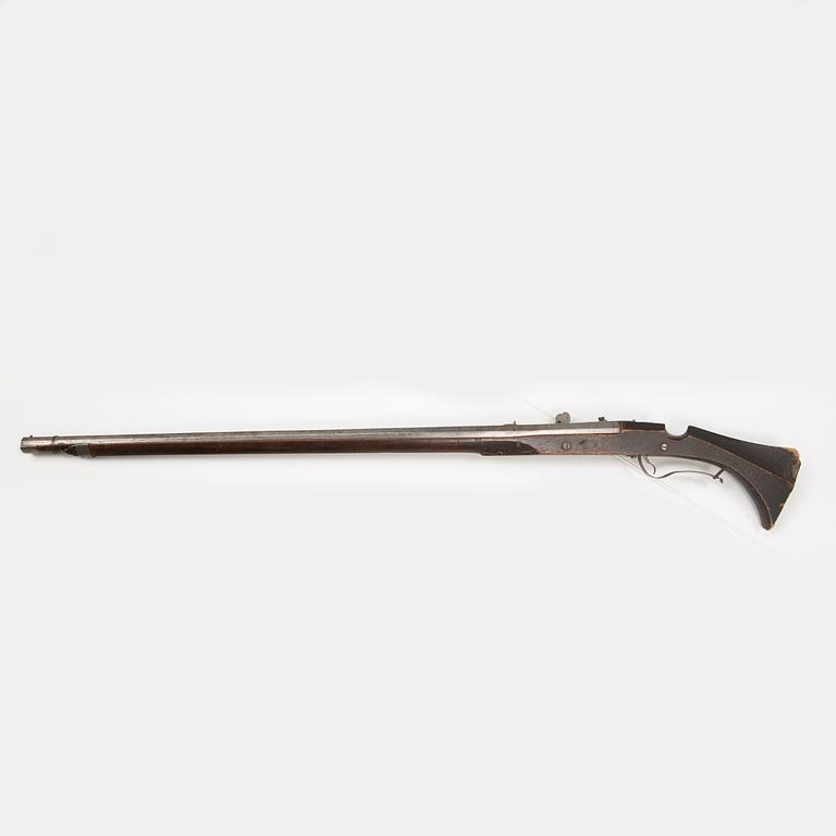 A first half of the 17th Century match lock musket.