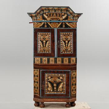 KRONSKÅP, allmoge, Dalarna, bär datering 1798.