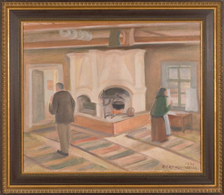 Eero Nelimarkka, oil on canvas, signed and dated 1975.
