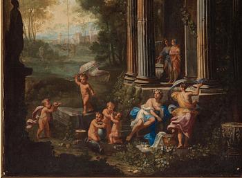 Hubert Robert Hans krets, Ruinlandskap med figurstaffage.
